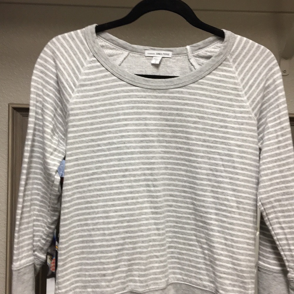 Standard James Perse striped Raglan Sweatershirt